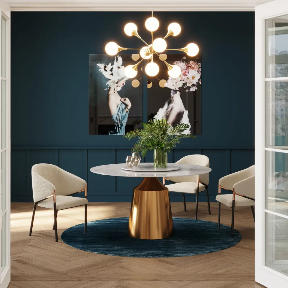 KARE Design Eettafel Lucia Ø135cm Fashion
