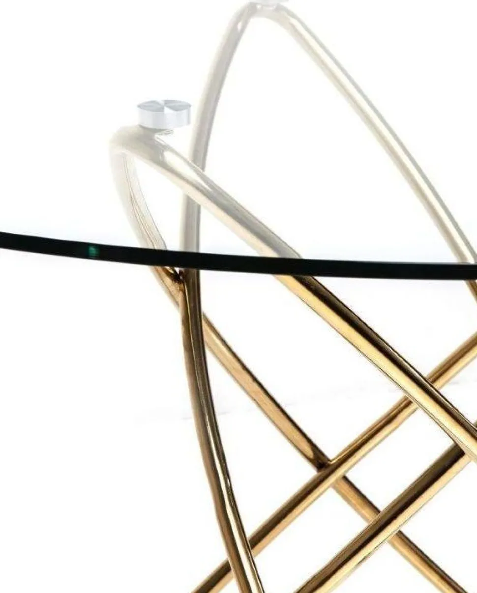 KARE Design Eettafel Molekular Goud Ø120cm Flash Sale