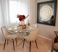 KARE Design Eettafel Molekular Goud Ø120cm Flash Sale