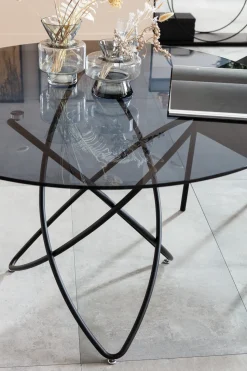 KARE Design Eettafel Molekular Zwart Ø120cm Cheap