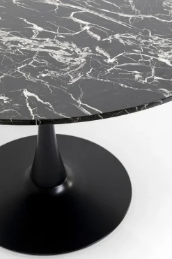 KARE Design Eettafel Schickeria Marble Black 110cm New