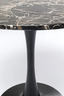 KARE Design Eettafel Schickeria Marble Black Ø80cm Outlet
