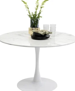 KARE Design Eettafel Schickeria Marble White 110cm Shop
