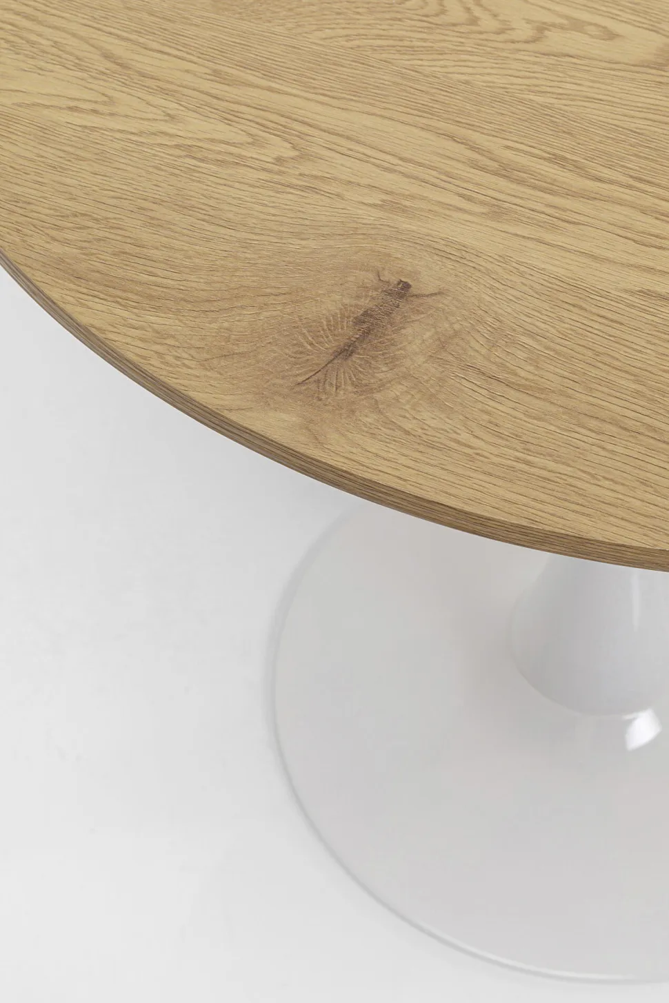 KARE Design Eettafel Schickeria Oak Print White Ø80cm Store