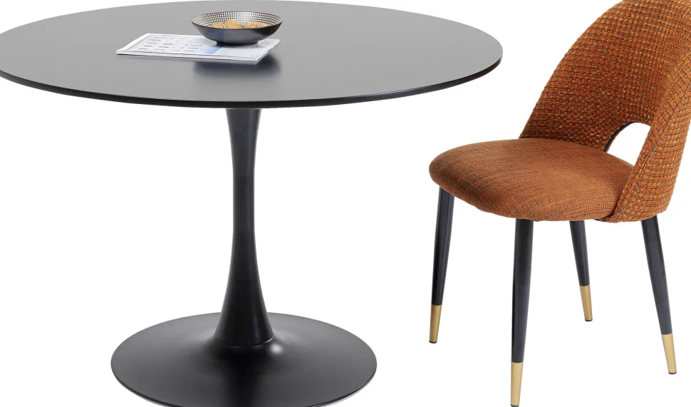 KARE Design Eettafel Schickeria Zwart Ø110cm Cheap