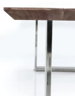 KARE Design Eettafel Symphony Donker Chroom 200x100cm Cheap