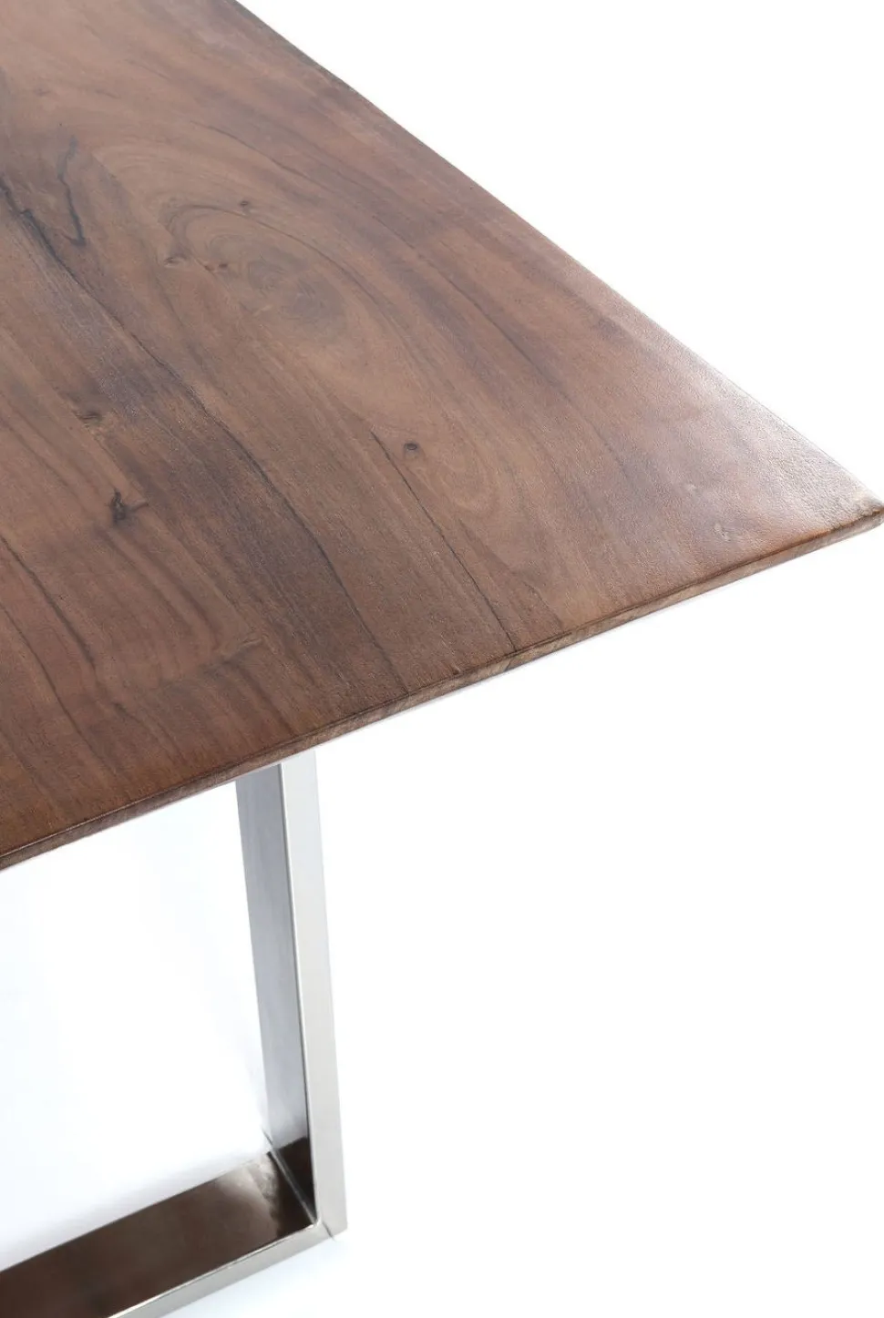 KARE Design Eettafel Symphony Donker Chroom 200x100cm Cheap
