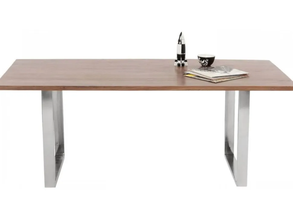 KARE Design Eettafel Symphony Donker Chroom 160x80cm Outlet
