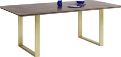 KARE Design Eettafel Symphony Donker Messing 180x90cm Discount