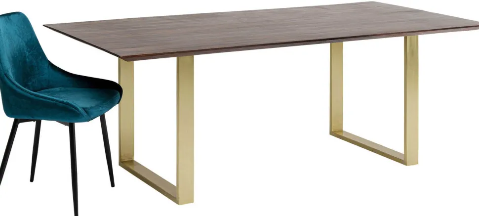 KARE Design Eettafel Symphony Donker Messing 180x90cm Discount