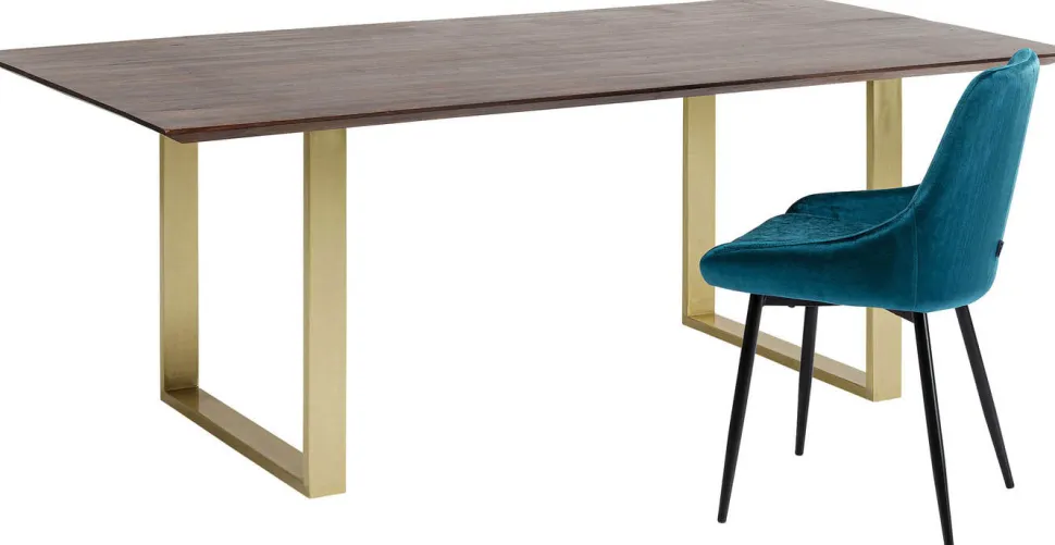 KARE Design Eettafel Symphony Donker Messing 180x90cm Discount