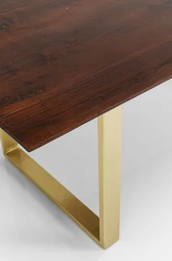 KARE Design Eettafel Symphony Donker Messing 180x90cm Discount