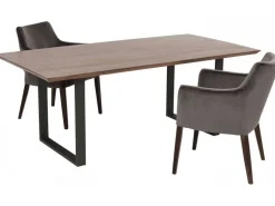 KARE Design Eettafel Symphony Donker Ruwstaal 200x100cm Discount