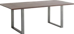 KARE Design Eettafel Symphony Donker Ruwstaal 180x90cm Store