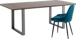 KARE Design Eettafel Symphony Donker Ruwstaal 180x90cm Store