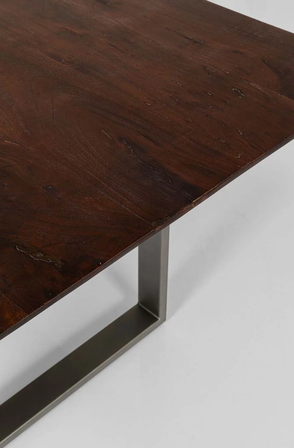 KARE Design Eettafel Symphony Donker Ruwstaal 180x90cm Store