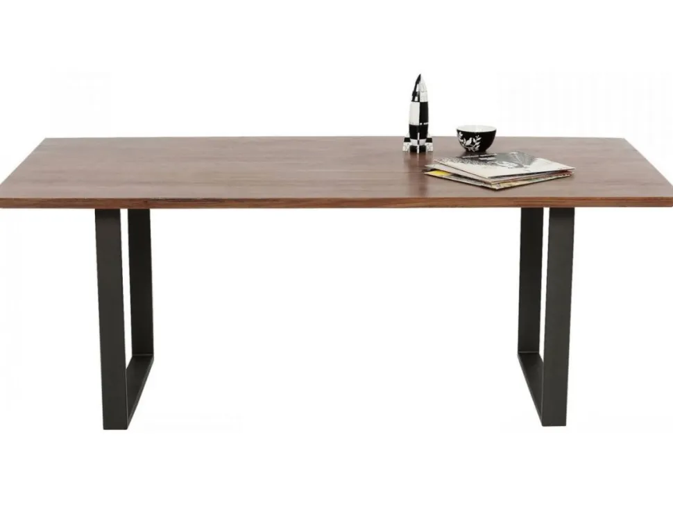KARE Design Eettafel Symphony Donker Ruwstaal 160x80cm Store