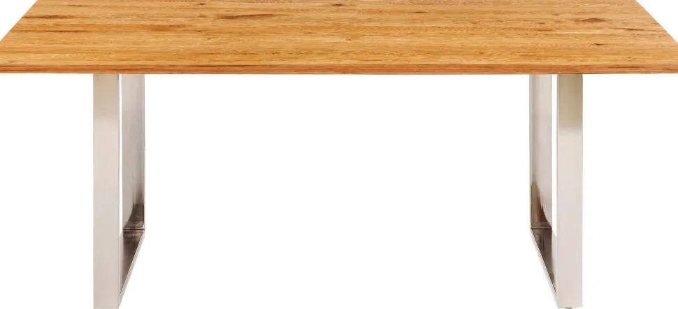 KARE Design Eettafel Symphony Eiken Chroom 180x90cm Cheap