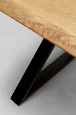 KARE Design Eettafel Symphony Oak Cross Black 180x90cm Outlet