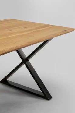 KARE Design Eettafel Symphony Oak Cross Black 200x100cm Store