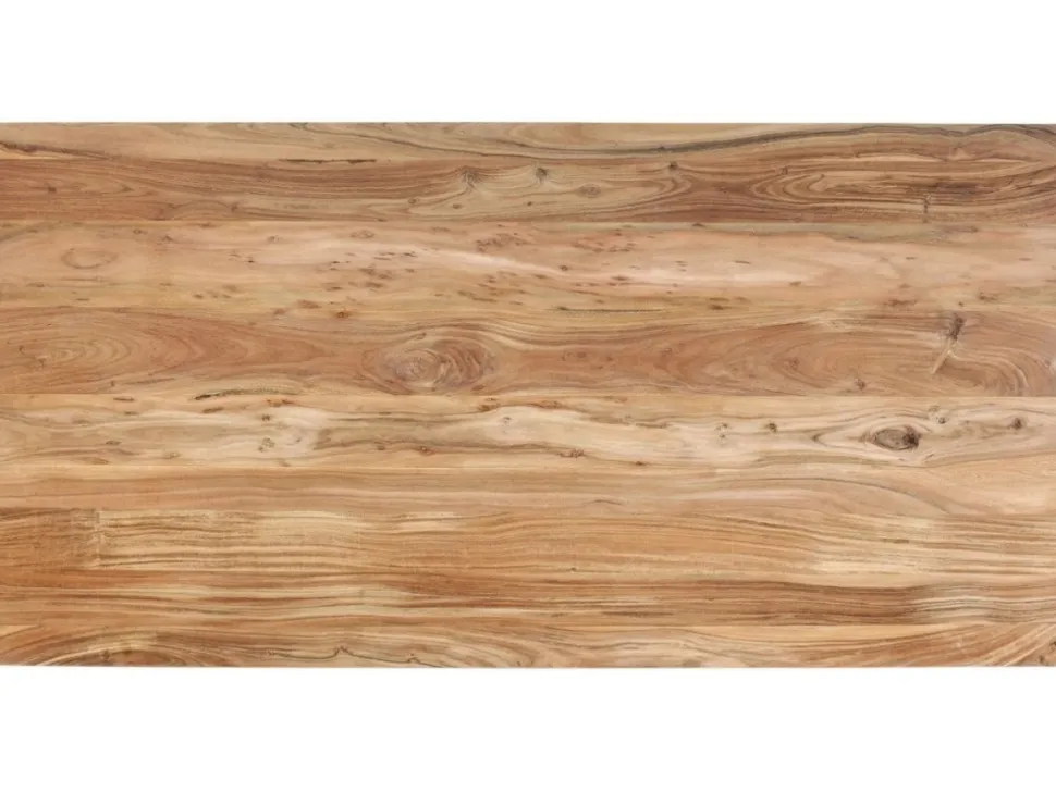 KARE Design Eettafel Symphony Ruwstaal 200x100cm Clearance