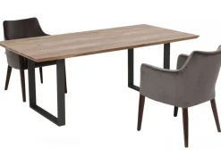 KARE Design Eettafel Symphony Ruwstaal 200x100cm Clearance