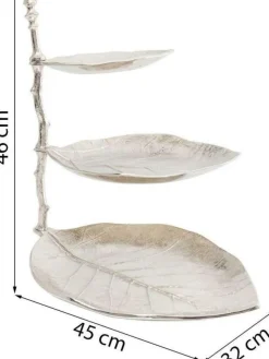 KARE Design Etagere Leaf Zilver Clearance
