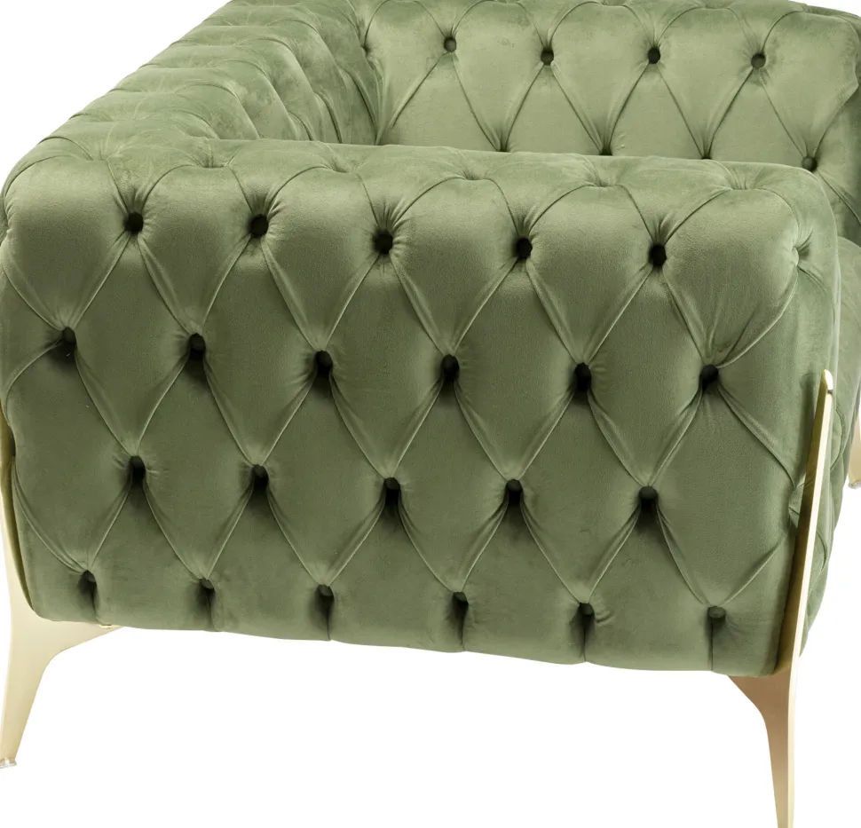 KARE Design Fauteuil Bellissima Velvet Green 120cm Fashion