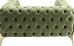 KARE Design Fauteuil Bellissima Velvet Green 120cm Fashion