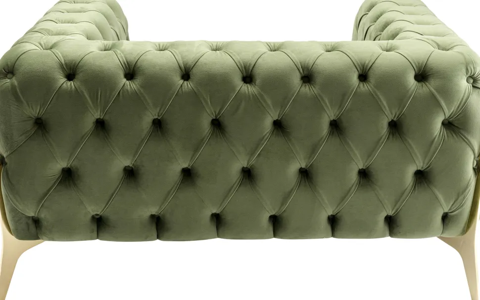 KARE Design Fauteuil Bellissima Velvet Green 120cm Fashion