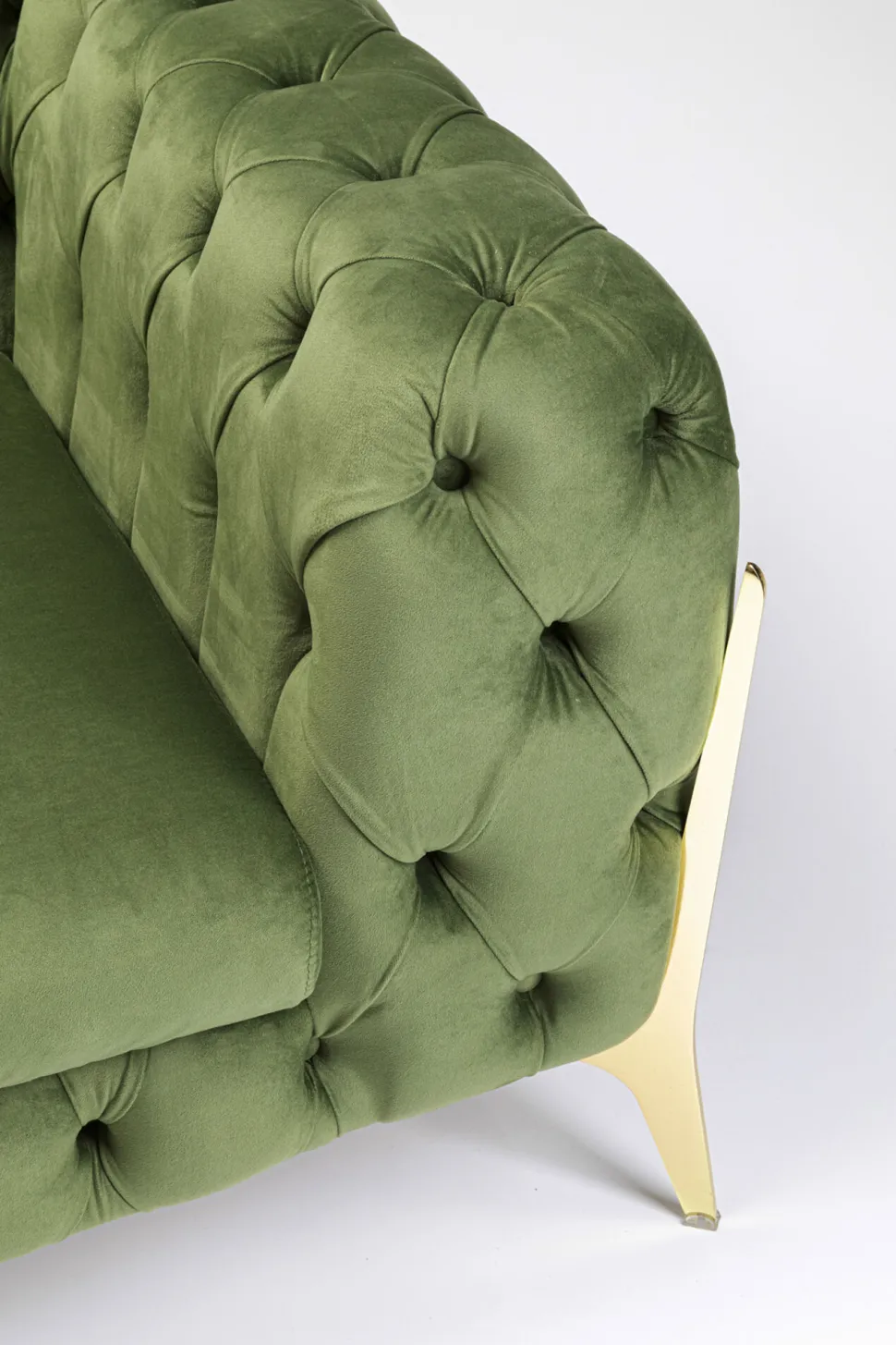 KARE Design Fauteuil Bellissima Velvet Green 120cm Fashion