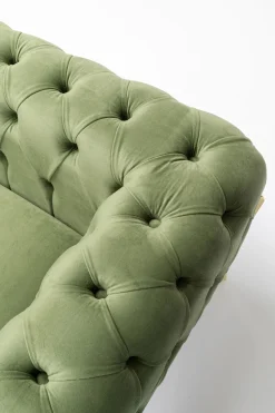 KARE Design Fauteuil Bellissima Velvet Green 120cm Fashion