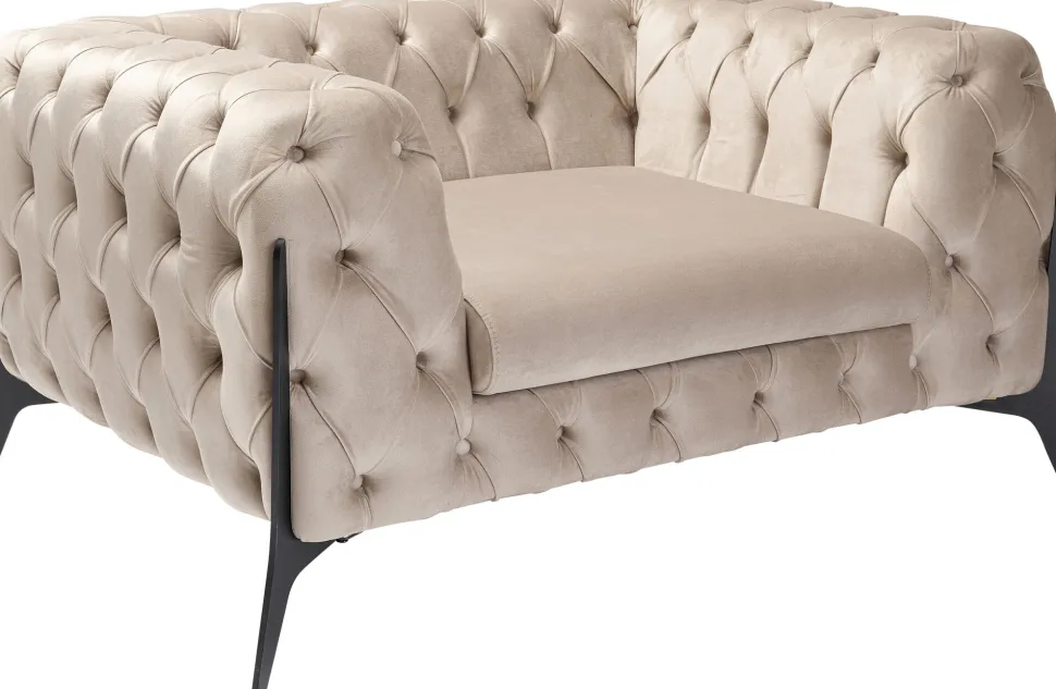 KARE Design Fauteuil Bellissima Velvet Taupe 120cm Online