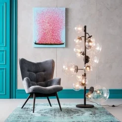 KARE Design Fauteuil Black Vicky Fluweel Grijs Store