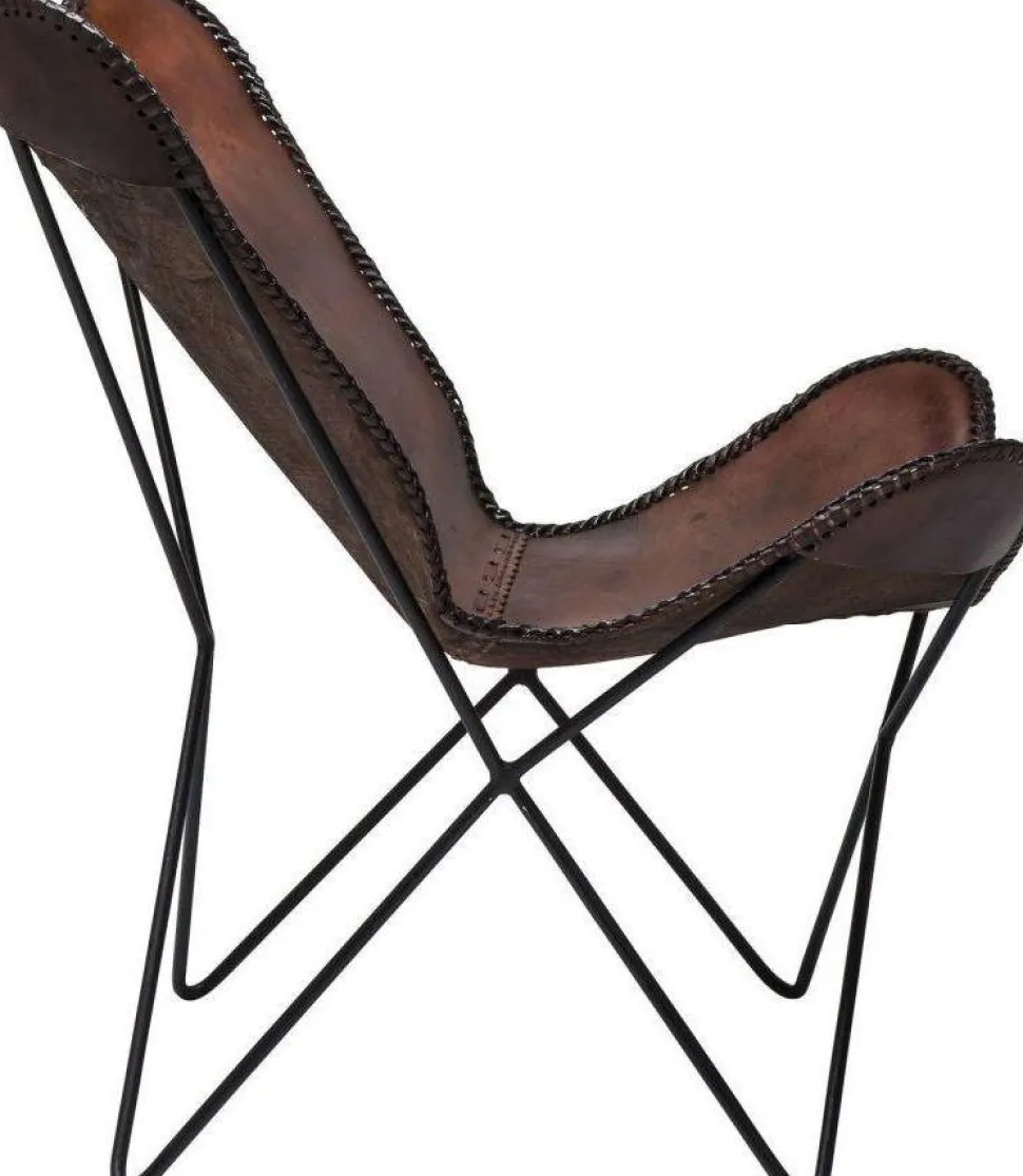 KARE Design Fauteuil Butterfly Bruin Econo Store