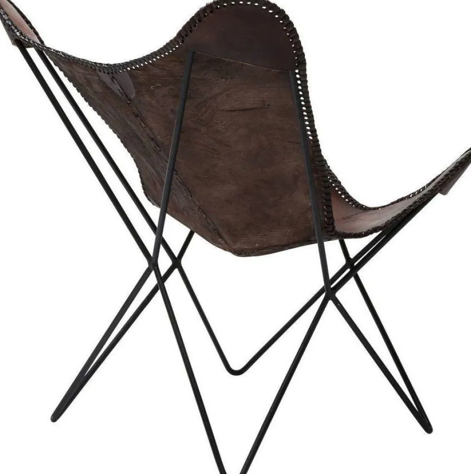KARE Design Fauteuil Butterfly Bruin Econo Store