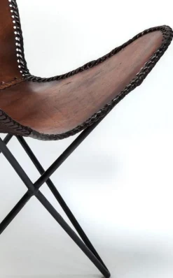 KARE Design Fauteuil Butterfly Bruin Econo Store