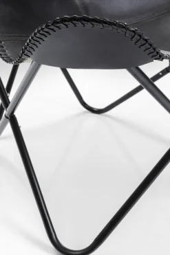 KARE Design Fauteuil California Leather Black Cheap