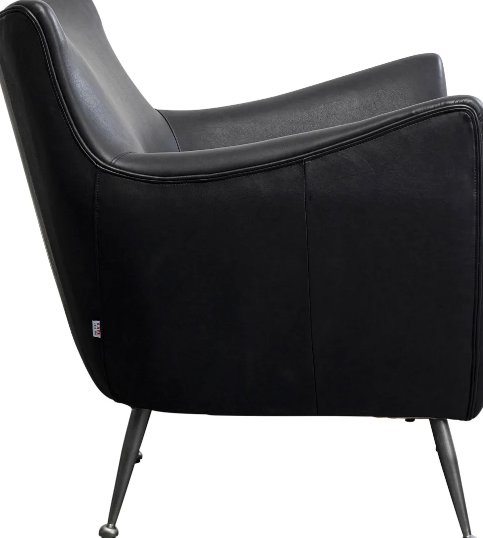 KARE Design Fauteuil Goldfinger Smart Leather Black Shop