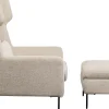 KARE Design Fauteuil + Hocker Quinn High Beige Hot