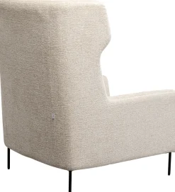KARE Design Fauteuil + Hocker Quinn High Beige Hot