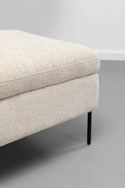 KARE Design Fauteuil + Hocker Quinn High Beige Hot