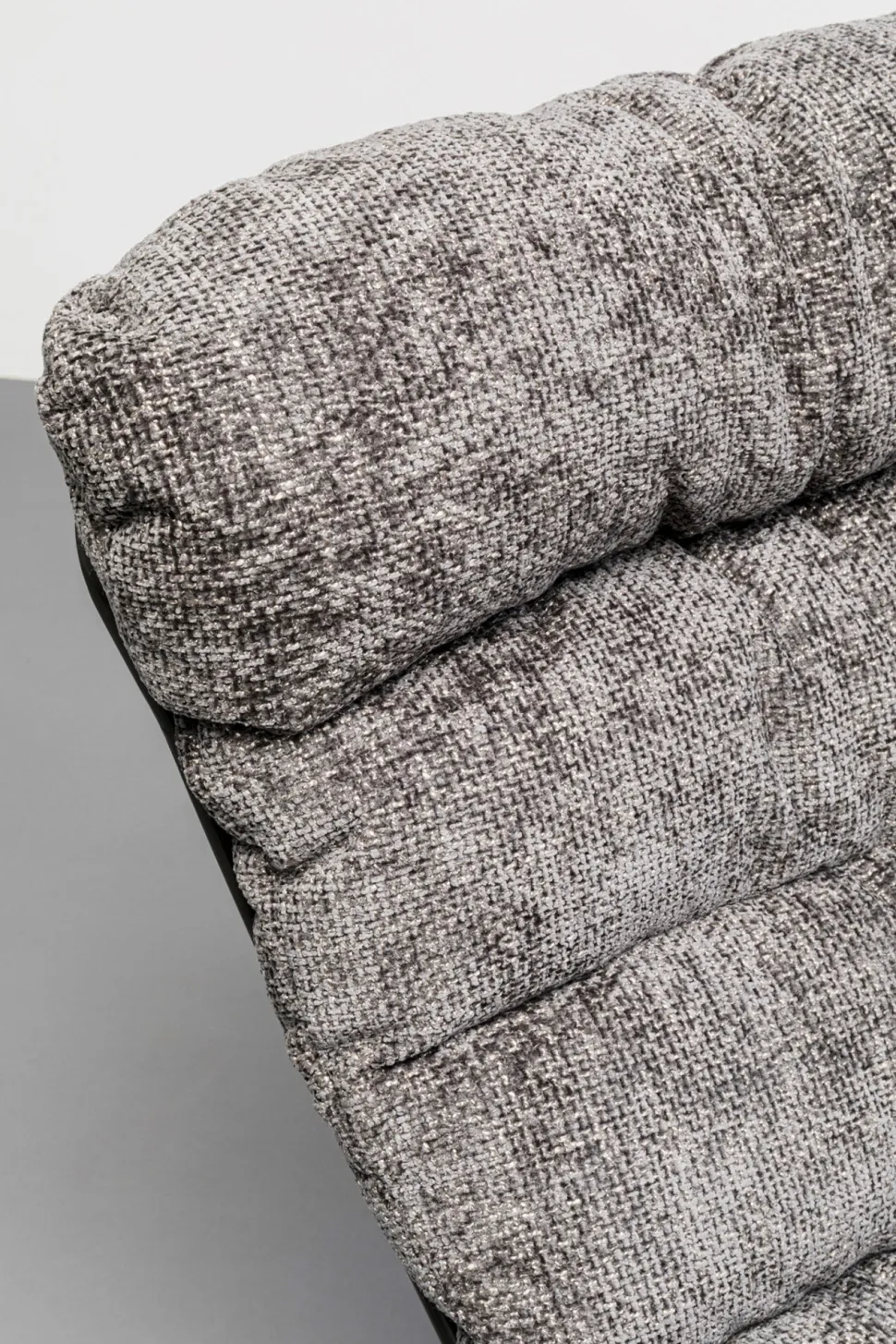 KARE Design Fauteuil + Hocker Vienna Swing Grey Hot
