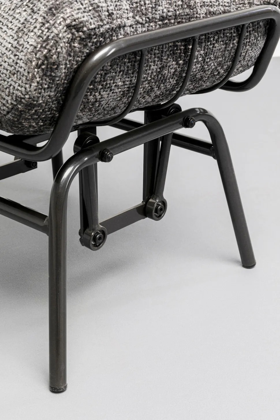 KARE Design Fauteuil + Hocker Vienna Swing Grey Hot