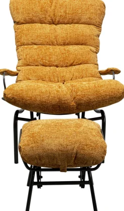 KARE Design Fauteuil + Hocker Vienna Swing Yellow Shop