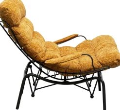 KARE Design Fauteuil + Hocker Vienna Swing Yellow Shop
