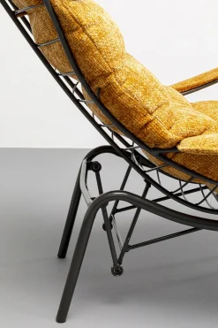 KARE Design Fauteuil + Hocker Vienna Swing Yellow Shop