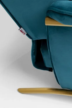 KARE Design Fauteuil Lazy Fluweel Blauw Shop