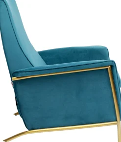 KARE Design Fauteuil Lazy Fluweel Blauw Shop