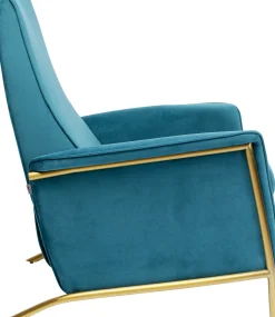 KARE Design Fauteuil Lazy Fluweel Blauw Shop